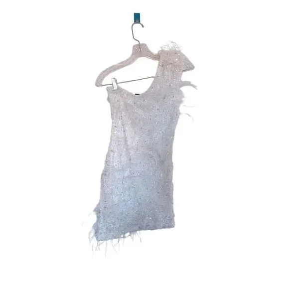 Retrofete SINA FEATHER mini DRESS XS - Picture 7 of 14